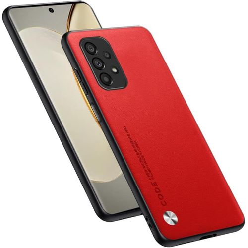 Housse Coque De Protection Conçue Pour Samsung Galaxy A13 4g 6.6"" , Style Simili Cuir - Rouge
