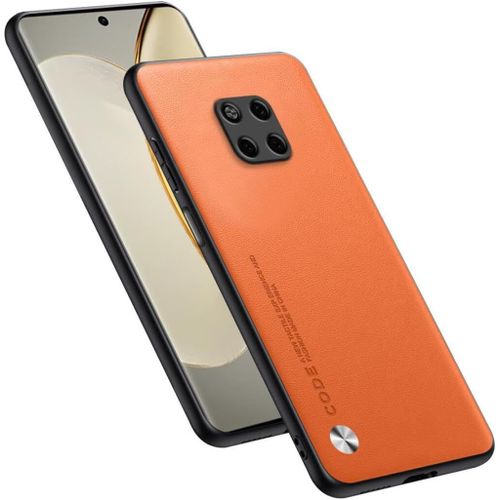 Housse Coque De Protection Conçue Pour Huawei Mate20 Pro 6.39"" , Style Simili Cuir - Orange