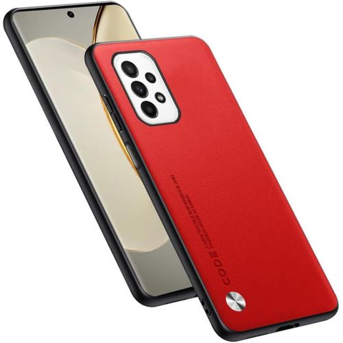 Housse Coque De Protection Conçue Pour Samsung Galaxy A23 5g 6.6"" , Style Simili Cuir - Rouge