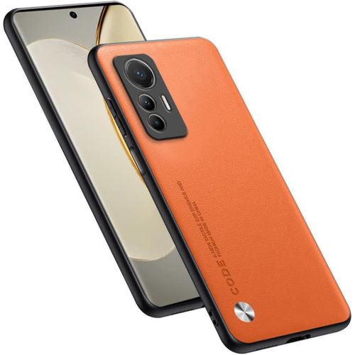 Housse Coque De Protection Conçue Pour Xiaomi Mi 12 Lite 6.55"" , Style Simili Cuir - Orange
