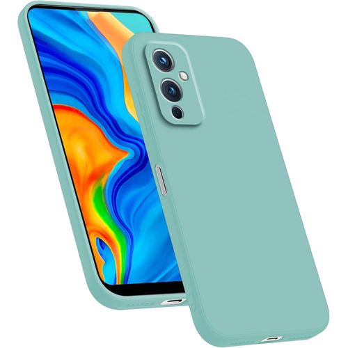 Coque En Silicone Tpu Compatible Avec Oneplus 9 6.55"" , Housse Etui De Protection Pour Téléphone Portable - Cyan Clair
