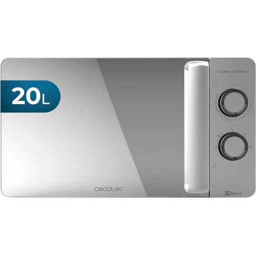 Lbgwp60 Micro-Ondes Proclean 3060 Gray Mirror. Capacité De 20 L,Revêtement Ready2Clean,700 W De Puissance,6 Niveaux De Fonctionnement,Minuterie 30 Minutes,Finition Argenté.