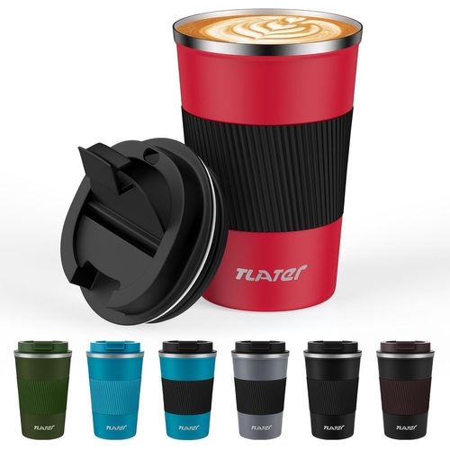 Lbgwp60 Mug Isotherme,380Ml Mug Thermos Café Mug Isotherme Cafe-Tasse Isotherme-Acier Inoxydable À Double Paroi Tasse Thermos Pour Les Boissons Chaudes Et Froides,Le Café,L'Eau Et Le Thé
