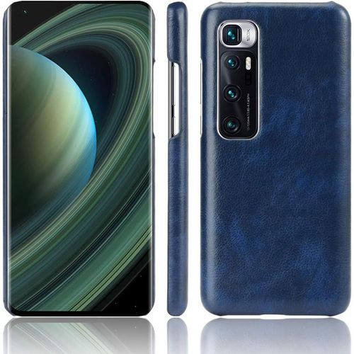 Coque Xiaomi Mi 10 Ultra,Haute Qualité Cuir Pu Dur Pc Housse De Protection Etui Pour Xiaomi Mi 10 Ultra Bleu