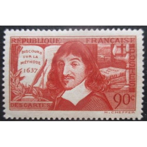 France N°341 René Descartes Neuf *