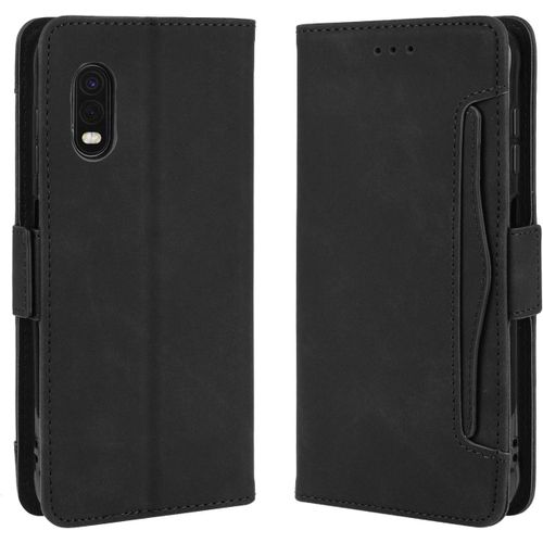 Coque Samsung Galaxy Xcover Pro,Housse En Pu Cuir De Haute Qualité Avec Emplacements De Cartes Flip Etui Pour Samsung Galaxy Xcover Pro Noir