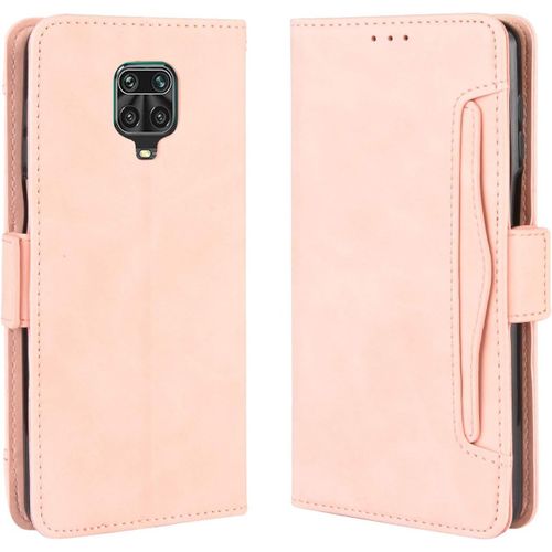 Coque Xiaomi Redmi Note 9s/9 Pro/9 Pro Max,Housse En Pu Cuir De Haute Qualité Avec Emplacements De Cartes Flip Etui Pour Xiaomi Redmi Note 9s/9 Pro/9 Pro Max Rose