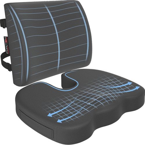 Gouts Et Couleurscoussin Chaise, Coussin Lombaire, Coussin Lombaire Chaise Bureau, Coussin Memoire Forme, Antidérapant Pour Assise Et Dossier De Jeu, Coussin De Siège De Voiture, Coussin Lombaire Voi