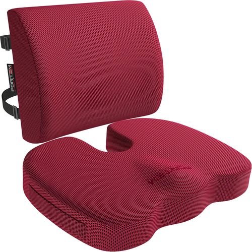 Gouts Et Couleurscoussin Chaise, Coussin Lombaire, Coussin Lombaire Chaise Bureau, Coussin Memoire Forme, Antidérapant Pour Assise Et Dossier De Jeu, Coussin De Siège De Voiture, Coussin Lombaire Voi
