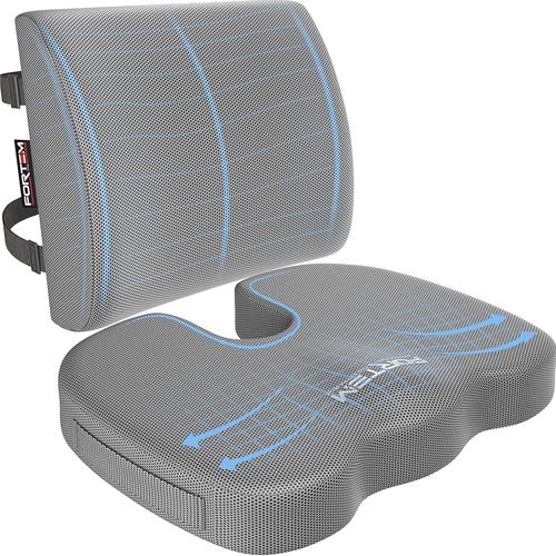 Gouts Et Couleurscoussin Chaise, Coussin Lombaire, Coussin Lombaire Chaise Bureau, Coussin Memoire Forme, Antidérapant Pour Assise Et Dossier De Jeu, Coussin De Siège De Voiture, Coussin Lombaire Voi