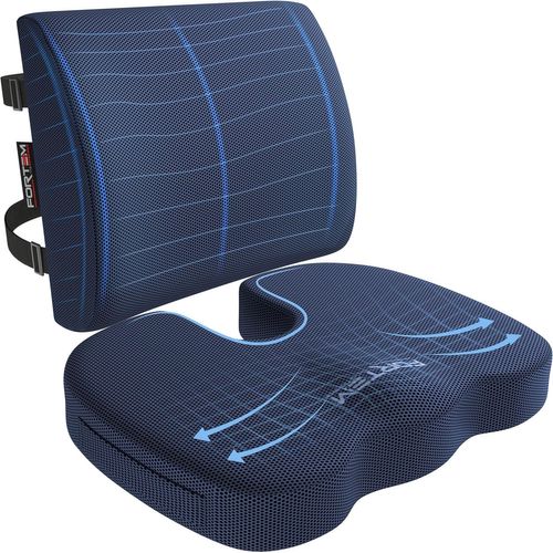 Gouts Et Couleurscoussin Chaise, Coussin Lombaire, Coussin Lombaire Chaise Bureau, Coussin Memoire Forme, Antidérapant Pour Assise Et Dossier De Jeu, Coussin De Siège De Voiture, Coussin Lombaire Voi