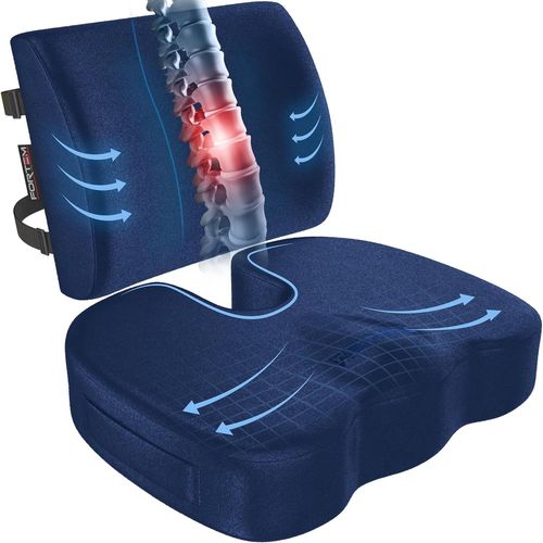 Gouts Et Couleurscoussin Chaise, Coussin Lombaire, Coussin Lombaire Chaise Bureau, Coussin Memoire Forme, Antidérapant Pour Assise Et Dossier De Jeu, Coussin De Siège De Voiture, Coussin Lombaire Voi