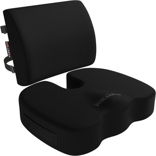 Gouts Et Couleurscoussin Chaise, Coussin Lombaire, Coussin Lombaire Chaise Bureau, Coussin Memoire Forme, Antidérapant Pour Assise Et Dossier De Jeu, Coussin De Siège De Voiture, Coussin Lombaire Voi