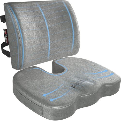 Gouts Et Couleurscoussin Chaise, Coussin Lombaire, Coussin Lombaire Chaise Bureau, Coussin Memoire Forme, Antidérapant Pour Assise Et Dossier De Jeu, Coussin De Siège De Voiture, Coussin Lombaire Voi