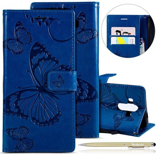 Coque Huawei Mate 10 Pro Housse En Cuir Etui Avec Motif Coque À Rabat Magnétique Ultra Mince Anti Choc Portecartes#2386