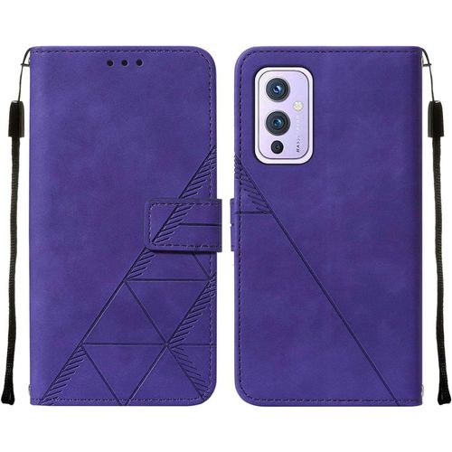 Coque Oneplus 9housse Premium Cuir Pu Etui Emplacement Carte Support Flip Portefeuille Étui Oneplus 9 6.55"" Violet