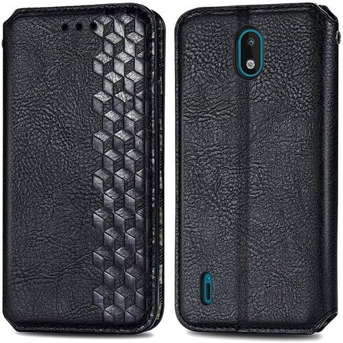 Coque Pour Nokia 1.3 En Cuir Synthétique Classique De Couleur Unie Avec Fonction Support Magnétique Pour Nokia 1.3 57"" U2013 Noir