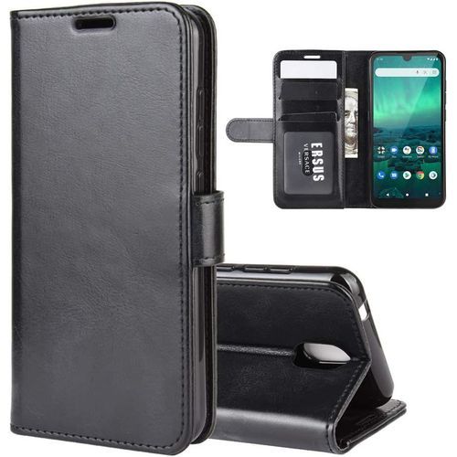 Nokia 1.3 Coque, Xuneda Flip Coque Housse Pu Étui En Cuir Avec Fentes De Cartes Etui Case Cover Pour Nokia 1.3 Smartphone Noir