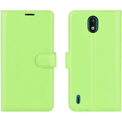 Coque Pour Nokia 1.3, Flip Case Cuir Pu Premium Housse Portefeuille Étui De Bumper À Clapet Case Cover Pour Nokia 1.3 Smartphone Vert
