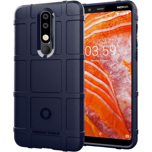 Nokia 3.1 Plus Eu Coque, Armure Housse Anti-Chute Etui Tpu Silicone Coque Résistant Case Cover Pour Nokia 3.1 Plus Eu Smartphone Bleu