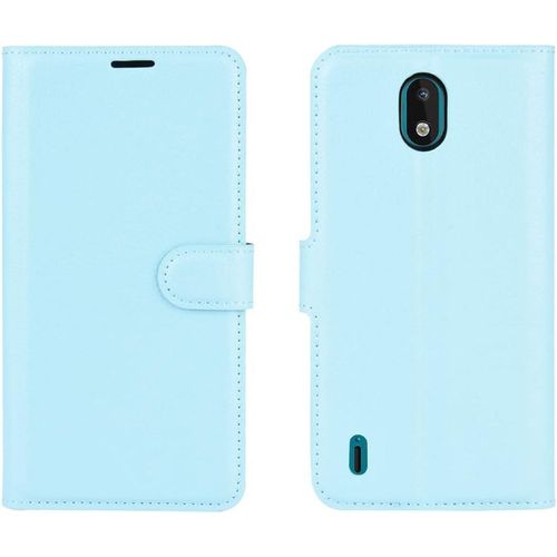 Coque Pour Nokia 1.3, Flip Case Cuir Pu Premium Housse Portefeuille Étui De Bumper À Clapet Case Cover Pour Nokia 1.3 Smartphone Bleu