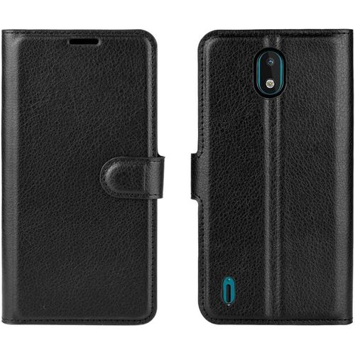 Coque Pour Nokia 1.3, Flip Case Cuir Pu Premium Housse Portefeuille Étui De Bumper À Clapet Case Cover Pour Nokia 1.3 Smartphone Noir