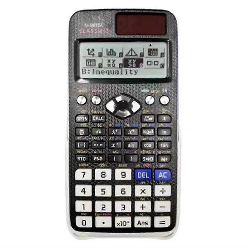 Calculatrice scientifique 991EX Grand écran numérique 696 fonctions pour la calculatrice scientifique solaire du collège intermédiaire