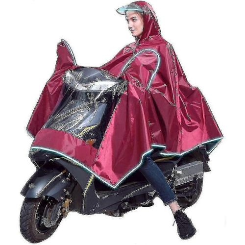 Poncho De Moto Imperméable À L¿Eau, Réutilisable Oxford Imperméable À La Pluie Poncho De Pluie Capes De Pluie Pour Vélo Vélo Vélo Moto Scooter En Plein Air Hommes Femmes -