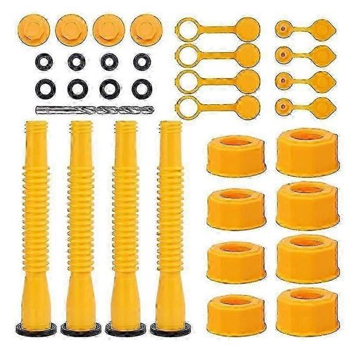 Remplacement De La Buse De La Buse De La Boîte D¿Essence 33 Pièces, Becs D¿Essence Adaptés À L¿Essence 5 Gallons, Kit De Bec De Canette De Gaz À L¿Ancienne