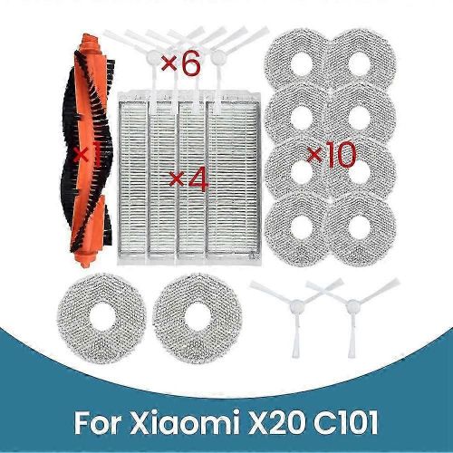 Pour X20 C101 Robot De Balayage Kit Pièces De Rechange Accessoires,Pièce D¿Accessoire Élément Externe