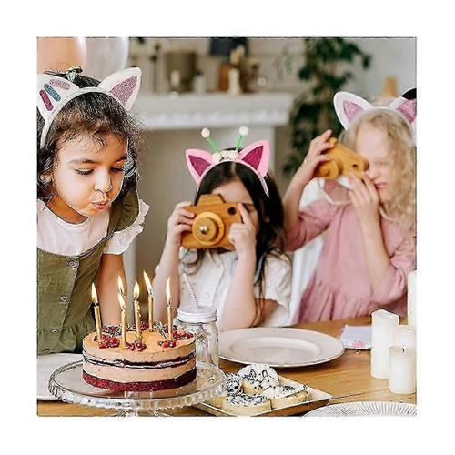 4pcs Oreilles D¿Animaux Bandeaux Pour Enfants Bandeaux D¿Halloween Bandeaux À Paillettes Bandeaux D¿Animaux D¿Halloween Ha