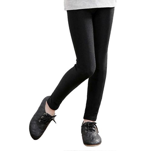 Leggings Pour Tout-Petits Couleur Unie Brillant Haute Élasticité Long Stretch Legging Pantalon Slim Fit Pour Enfants 100cm