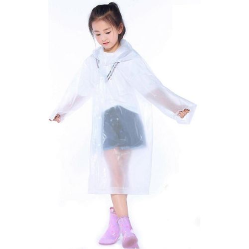 Cape De Pluie Imperméable Pour Enfants, Poncho De Pluie Eva Avec Capuche Pour Garçons Filles, Poncho Imperméable, Imperméable Réutilisable Pour Les Activités De Plein Air De Voyage De Camping