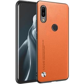 Coque De Pour Huawei Y6 2019 / Y6 Pro 2019 / Honor 8a / Y6s 2019 6.09"" Inches Étui De Téléphone Professionnel En Cuir, Orange
