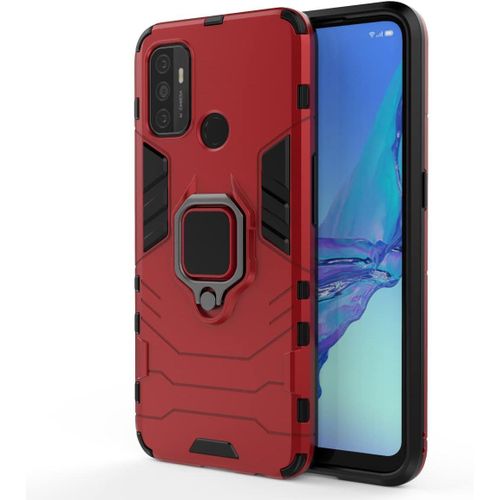 Coque Compatible Avec Oppo A53 4g/A53s 4g Étui Militaire Antichoc Anti Rayures Case De 360° Rotatif Ring Stand Armor Protection Cover