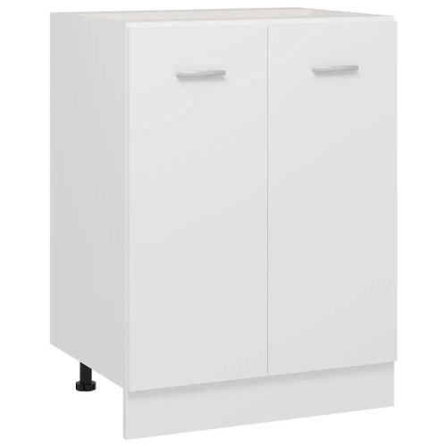 Vidaxl Armoire De Plancher ""Lyon"" Blanc Bois D'ingénierie