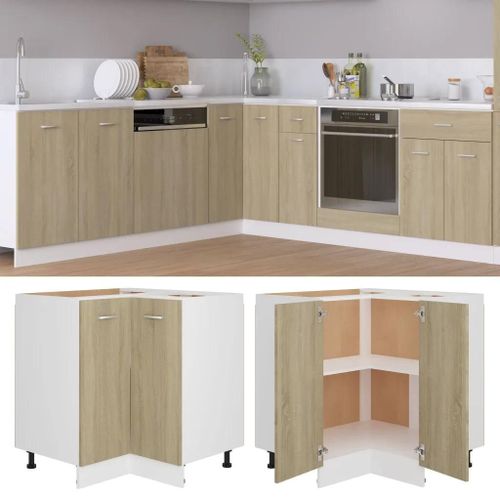Vidaxl Armoire De Plancher D'angle ""Lyon"" Chêne Sonoma
