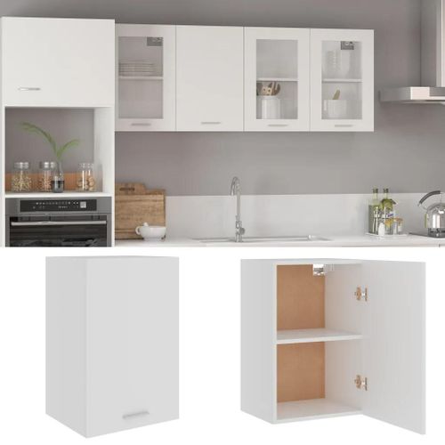 Vidaxl Armoire Suspendue ""Lyon"" Blanc 39,5x31x60 Cm Bois D'ingénierie