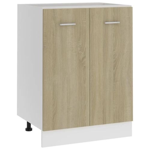 Vidaxl Armoire De Plancher ""Lyon"" Chêne Sonoma Bois D’Ingénierie