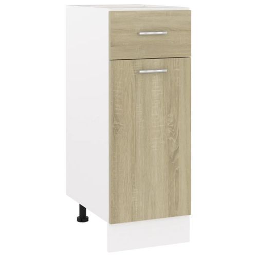 Vidaxl Armoire De Plancher Tiroir ""Lyon"" Chêne Sonoma 30x46x81,5 Cm