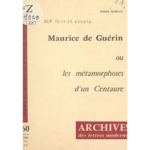 Maurice De Guérin
