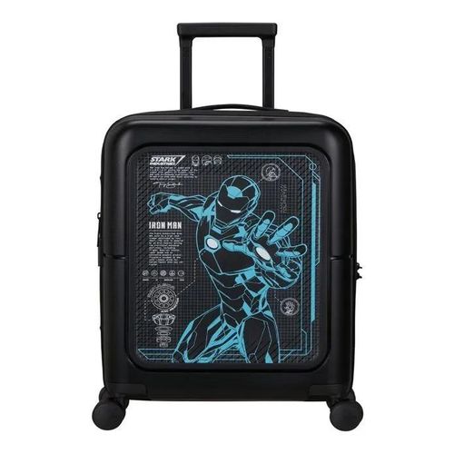 American Tourister Valise noir bleu pour homme - Dashpop Disney Marvel Spinner 55 / 20 EXP TSA S Iron Man 307926