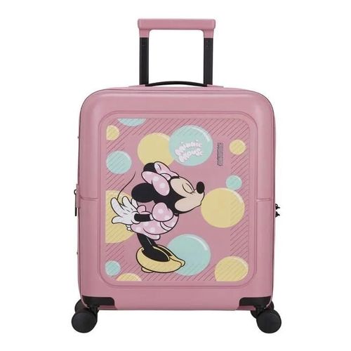American Tourister Valise rose multicolore pour femme - Dashpop Disney Spinner 55 / 20 EXP TSA S Minnie Bubbles 307927