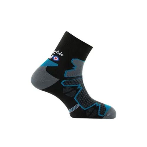 Chaussettes De Marche Randonnée Thyo Tige Courte Double Trek Noir 39/40