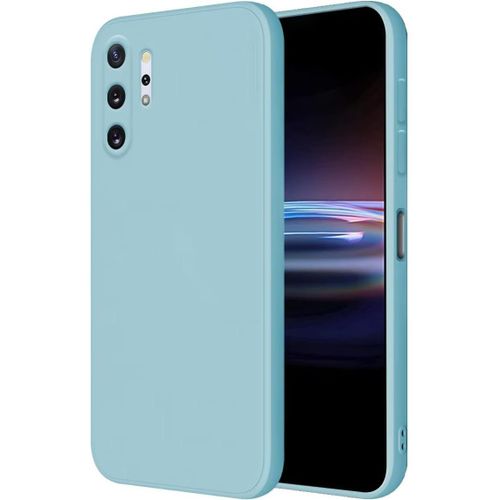 Coque Pour Samsung Galaxy Note10+ / Samsung Note 10 Plus Protection Étui, 6.8"" Inches Liquide Tpu Silicone Case Anti Rayures Ultra Mince Souple Cover En Silicone Bleu Clair