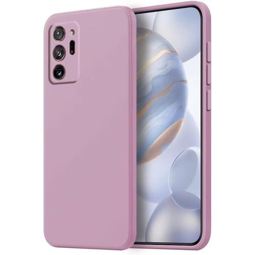 Coque Pour Samsung Galaxy Note20 Ultra Protection Étui, 6.9"" Inches Liquide Tpu Silicone Case Anti Rayures Ultra Mince Souple Cover En Silicone Herbe Violette