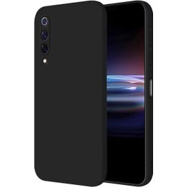 Coque Pour Xiaomi Mi 9 Protection Étui, 6.39"" Inches Liquide Tpu Silicone Case Anti Rayures Ultra Mince Souple Cover En Silicone Le Noir