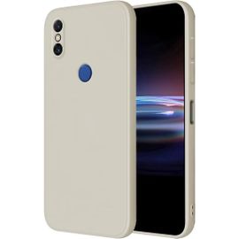 Coque Pour Xiaomi Mi Mix 3 Protection Étui, 6.39"" Inches Liquide Tpu Silicone Case Anti Rayures Ultra Mince Souple Cover En Silicone Blanc Antique