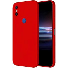 Coque Pour Xiaomi Mi Mix 3 Protection Étui, 6.39"" Inches Liquide Tpu Silicone Case Anti Rayures Ultra Mince Souple Cover En Silicone Rouge De Chine