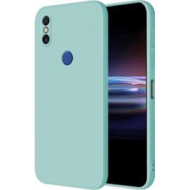 Coque Pour Xiaomi Mi Mix 3 Protection Étui, 6.39"" Inches Liquide Tpu Silicone Case Anti Rayures Ultra Mince Souple Cover En Silicone Cyan Clair